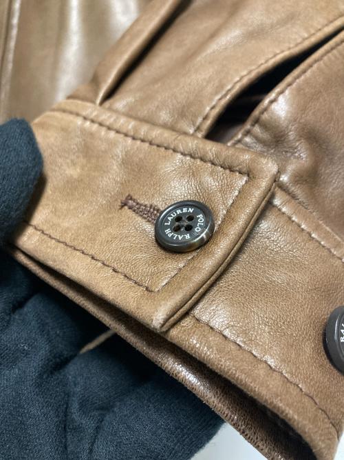POLO RALPH LAUREN（ポロ・ラルフローレン）POLO RALPH LAUREN (ポロ・ラルフローレン) レザースイングトップ ブラウン サイズ:Sの古着・服飾アイテム
