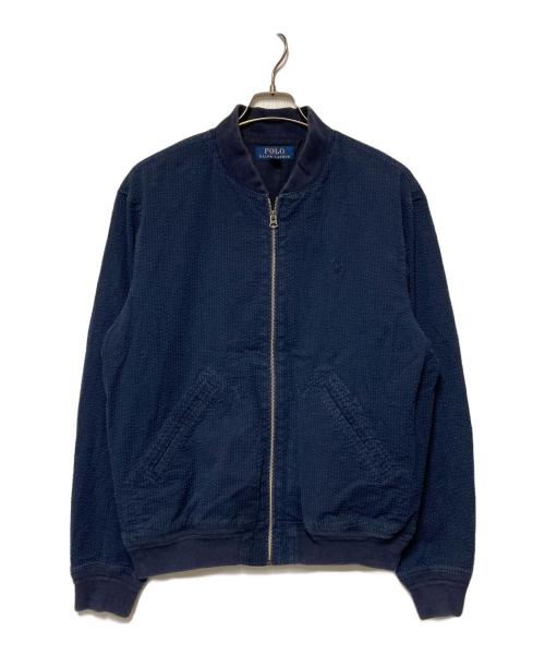 POLO RALPH LAUREN（ポロ・ラルフローレン）POLO RALPH LAUREN (ポロ・ラルフローレン) ジップブルゾン ネイビー サイズ:Mの古着・服飾アイテム