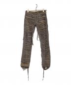 MIHARA YASUHIROミハラヤスヒロ）の古着「加工デニムパンツ」｜グレー