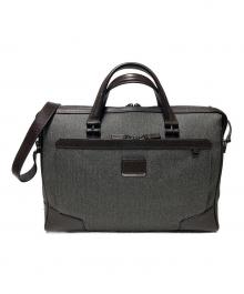 TUMI（トゥミ）の古着「ASTOR / 2WAYブリーフケース」｜グレー×ブラウン