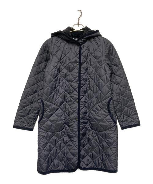 LAVENHAM（ラベンハム）LAVENHAM (ラベンハム) 裏ボアキルティングコート ネイビー サイズ:38の古着・服飾アイテム