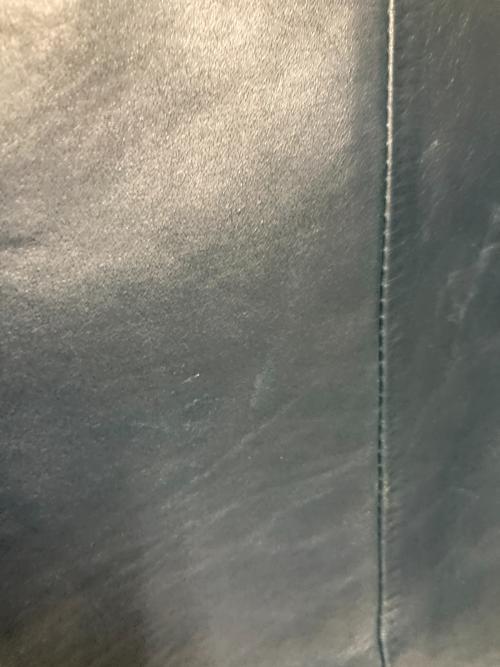 Haruf（ハルフ）Haruf (ハルフ) レザージャケット ネイビー サイズ:Ｍの古着・服飾アイテム