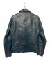 Haruf (ハルフ) レザージャケット ネイビー サイズ:Ｍ：13000円