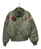 alpha industryアルファ インダストリーズ）の古着「VX-31フライトジャケット」｜グリーン