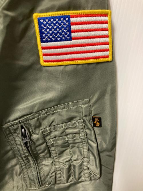 alpha industry（アルファ インダストリーズ）alpha industry (アルファ インダストリーズ) VX-31フライトジャケット グリーン サイズ:Mの古着・服飾アイテム