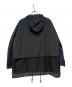 WHITE MOUNTAINEERING (ホワイトマウンテ二アニング) 20SS HOODED WIDE SLEEVES JACKET ネイビー×ブラック サイズ:3：20000円