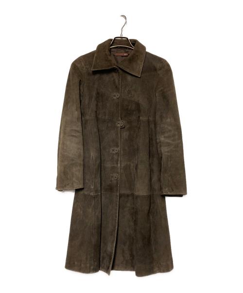 BALLY（バリー）BALLY (バリー) ゴートスエードコート ブラウン サイズ:38の古着・服飾アイテム