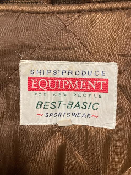 EQUIPMENT（エキップモン）EQUIPMENT (エキップモン) スウェードブルゾン ブラウン サイズ:Ｍの古着・服飾アイテム