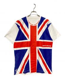 CHROME HEARTS（クロムハーツ）の古着「UNION JACK プリントTシャツ」｜ホワイト×レッド×ブルー
