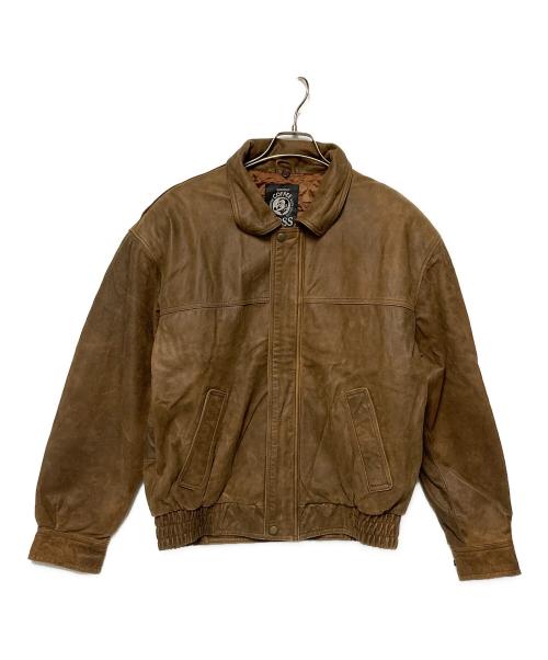 SUNTORY BOSS（サントリーボス）SUNTORY BOSS (サントリーボス) 90s ボスジャン / レザージャケット ブラウン サイズ:Lの古着・服飾アイテム