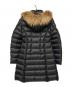 MONCLER (モンクレール) HERMIFUR / リアルファーダウンコート ブラック サイズ:1：110000円