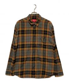 SUPREME（シュプリーム）の古着「22FW Plaid Flannel Shirt / クラシックロゴチェックネルシャツ」｜ブラウン