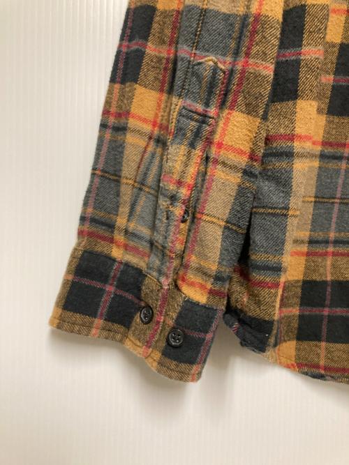 SUPREME（シュプリーム）SUPREME (シュプリーム) 22FW Plaid Flannel Shirt / クラシックロゴチェックネルシャツ ブラウン サイズ:Lの古着・服飾アイテム