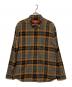 SUPREME（シュプリーム）の古着「22FW Plaid Flannel Shirt / クラシックロゴチェックネルシャツ」｜ブラウン