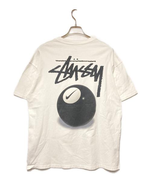 NIKE（ナイキ）NIKE (ナイキ) stussy (ステューシー) NRG FL SS 8BALL TEE / 8ボールプリントTシャツ ホワイト サイズ:Lの古着・服飾アイテム