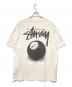 NIKE (ナイキ) stussy (ステューシー) NRG FL SS 8BALL TEE / 8ボールプリントTシャツ ホワイト サイズ:L：10000円