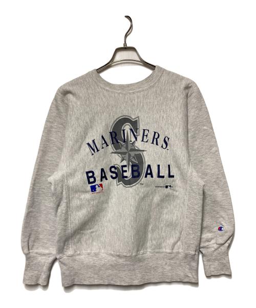 Champion REVERSE WEAVE（チャンピオン リバース ウィーブ）Champion REVERSE WEAVE (チャンピオン リバース ウィーブ) クルーネックスウェット グレー サイズ:Mの古着・服飾アイテム