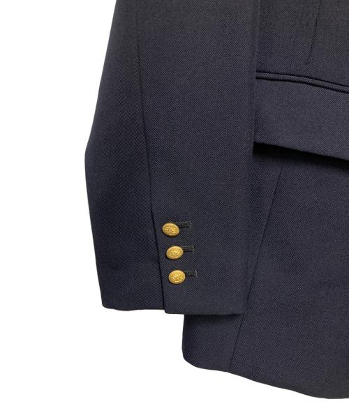 Demi-Luxe Beams（デミルクス ビームス）Demi-Luxe Beams (デミルクス ビームス) ドライギャバジン 6ボタンダブルジャケット ネイビー サイズ:38の古着・服飾アイテム