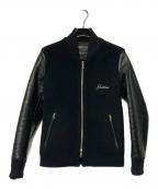 BACK BONEバックボーン）の古着「メルトンウールスタジャン」｜ブラック