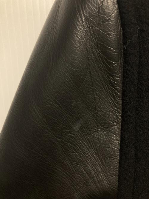 BACK BONE（バックボーン）BACK BONE (バックボーン) メルトンウールスタジャン ブラック サイズ:Ｍの古着・服飾アイテム