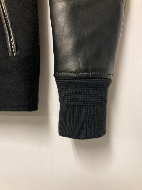 BACK BONE（バックボーン）BACK BONE (バックボーン) メルトンウールスタジャン ブラック サイズ:Ｍの古着・服飾アイテム