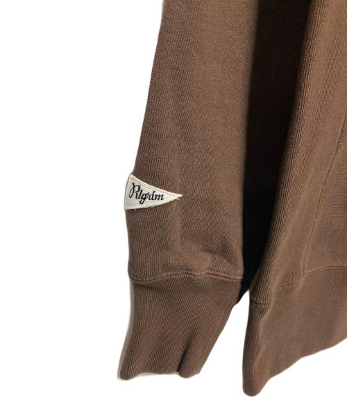 Champion REVERSE WEAVE（チャンピオン リバース ウィーブ）Champion REVERSE WEAVE (チャンピオン リバース ウィーブ) Pilgrim Surf+Supply (ピルグリム サーフサプライ) クルーネックスウェット ブラウン サイズ:Lの古着・服飾アイテム