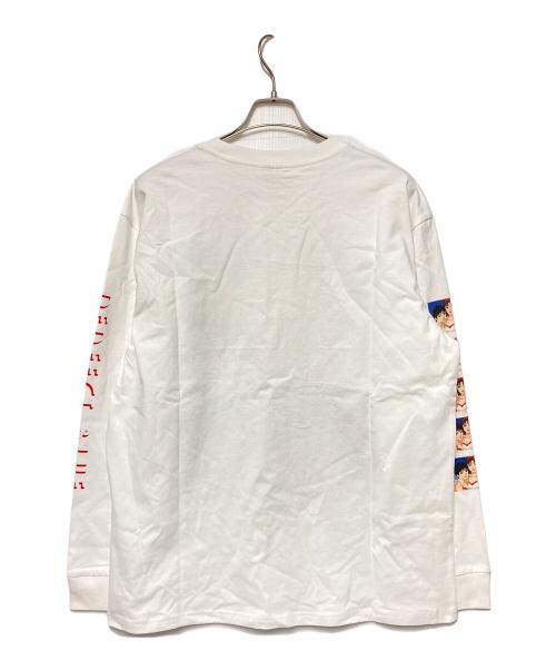 Filmarks Culture Wear（フィルマークスカルチャーウェア）Filmarks Culture Wear (フィルマークスカルチャーウェア) PERFECT BLUE (パーフェクトブルー) 未麻プリントロングスリーブTシャツ ホワイト サイズ:XLの古着・服飾アイテム