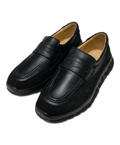 moon star（ムーンスター）moon star (ムーンスター) SPXX / ローファータイプレザースニーカー ブラック サイズ:25 1/2の古着・服飾アイテム