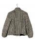 Loulou Willoughby (ルルウィルビー) ウールスラブ千鳥ショートコート ホワイト×ブラック サイズ:1：12000円