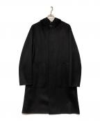 theoryセオリー）の古着「THOMPSON PA DFW LUXE NEW DIVIDE / カシミヤブレンドウールフーデッドコート」｜ブラック