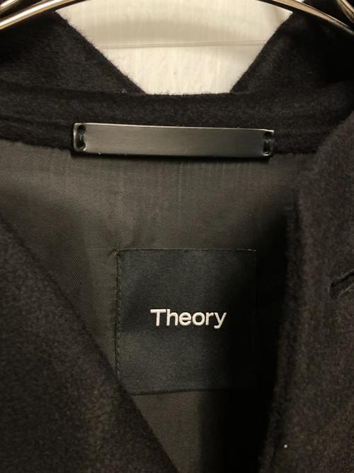 theory（セオリー）theory (セオリー) THOMPSON PA DFW LUXE NEW DIVIDE / カシミヤブレンドウールフーデッドコート ブラック サイズ:Lの古着・服飾アイテム