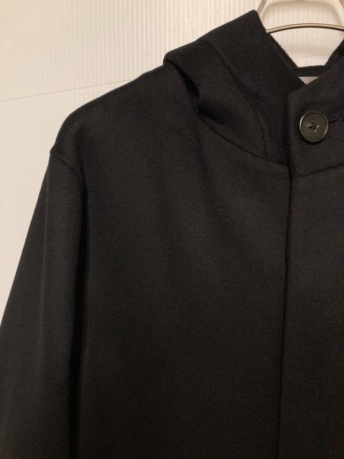 theory（セオリー）theory (セオリー) THOMPSON PA DFW LUXE NEW DIVIDE / カシミヤブレンドウールフーデッドコート ブラック サイズ:Lの古着・服飾アイテム