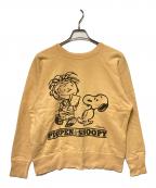 WAREHOUSE×PEANUTSウエアハウス×ピーナッツ）の古着「クルーネックスウェット」｜イエロー
