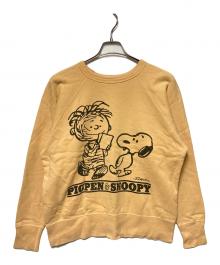 WAREHOUSE×PEANUTS（ウエアハウス×ピーナッツ）の古着「クルーネックスウェット」｜イエロー