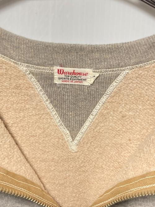 WAREHOUSE（ウエアハウス）WAREHOUSE (ウエアハウス) ハーフジップ両Vスウェット / 直営店限定モデル グレー サイズ:40の古着・服飾アイテム