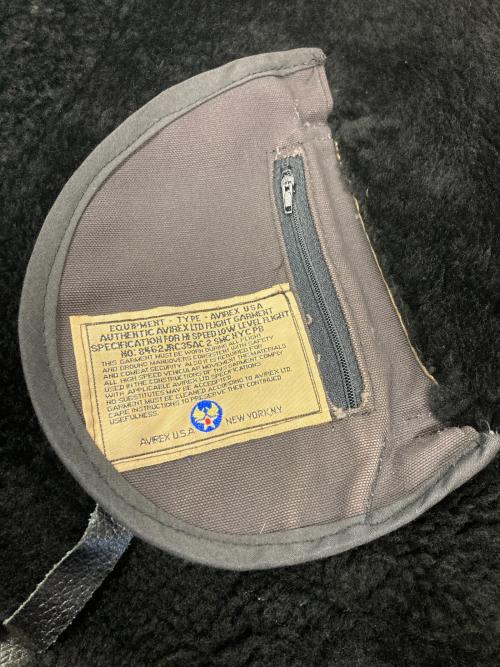 AVIREX（アヴィレックス）AVIREX (アヴィレックス) B-3ムートンジャケット ブラック サイズ:40の古着・服飾アイテム