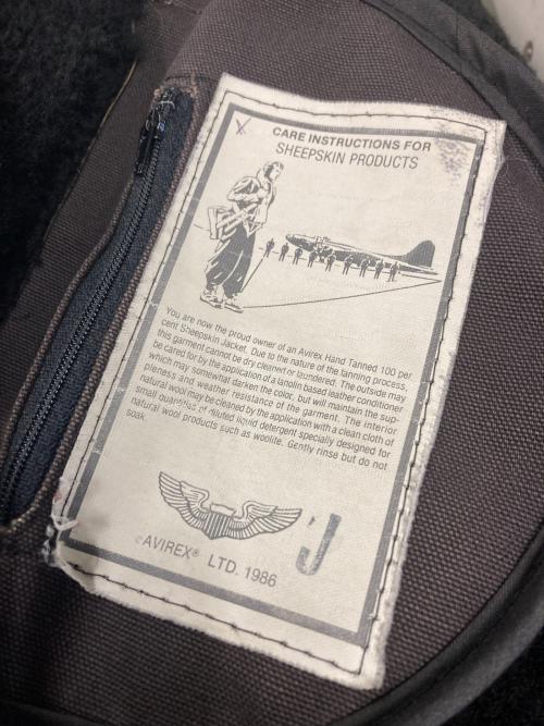 AVIREX（アヴィレックス）AVIREX (アヴィレックス) B-3ムートンジャケット ブラック サイズ:40の古着・服飾アイテム