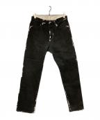 VEINヴェイン）の古着「デニムパンツ」｜ブラック×ホワイト