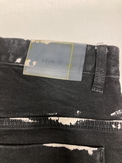 VEIN（ヴェイン）VEIN (ヴェイン) デニムパンツ ブラック×ホワイト サイズ:3の古着・服飾アイテム