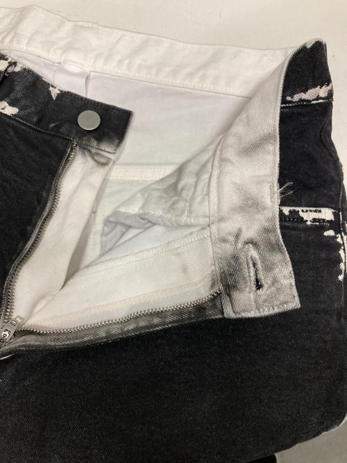 VEIN（ヴェイン）VEIN (ヴェイン) デニムパンツ ブラック×ホワイト サイズ:3の古着・服飾アイテム