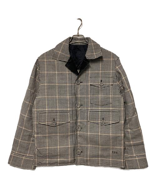 DIOR HOMME（ディオール オム）DIOR HOMME (ディオール オム) 22AW houndstooth wool blouson / ハウンドトゥースウールジャケット ベージュ×ブラック サイズ:44の古着・服飾アイテム