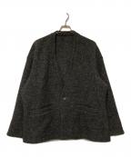 Phlannelフランネル）の古着「ウールループヤーンカーディガン」｜グレー