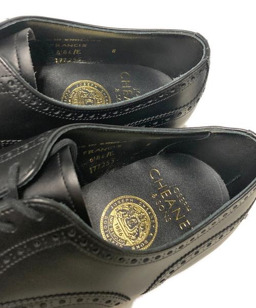 Joseph Cheaney &SONS（ジョセフチーニーアンドサンズ）Joseph Cheaney &SONS (ジョセフチーニーアンドサンズ) FRANCIS / メダリオンストレートチップシューズ ブラック サイズ:8Eの古着・服飾アイテム