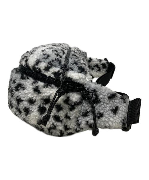 SUPREME（シュプリーム）SUPREME (シュプリーム) 17FW Leopard Fleece Waist Bag ホワイト×ブラックの古着・服飾アイテム