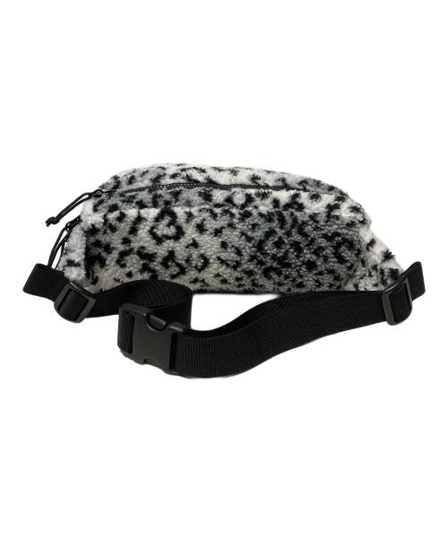 SUPREME（シュプリーム）SUPREME (シュプリーム) 17FW Leopard Fleece Waist Bag ホワイト×ブラックの古着・服飾アイテム