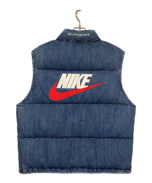 SUPREME（シュプリーム）SUPREME (シュプリーム) NIKE (ナイキ) 24SS Denim Puffer Vest インディゴ サイズ:M 未使用品の古着・服飾アイテム