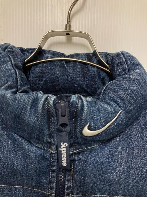 SUPREME（シュプリーム）SUPREME (シュプリーム) NIKE (ナイキ) 24SS Denim Puffer Vest インディゴ サイズ:M 未使用品の古着・服飾アイテム