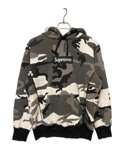 SUPREME（シュプリーム）SUPREME (シュプリーム) 13FW Box Logo Hooded Sweatshirt Snow Camo グレー×ホワイト サイズ:Mの古着・服飾アイテム