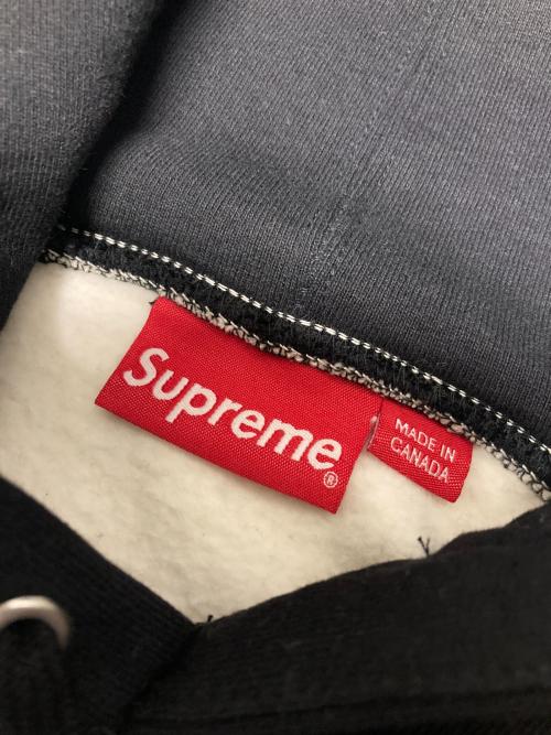 SUPREME（シュプリーム）SUPREME (シュプリーム) 20FW S Logo Split Hooded Sweatshirt ブラック×アイボリー サイズ:Mの古着・服飾アイテム