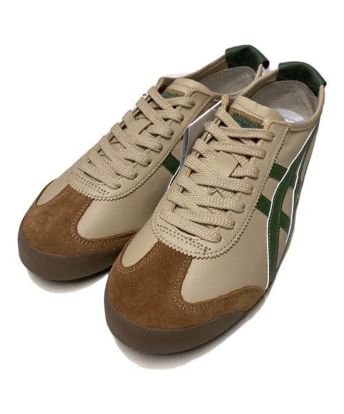 Onitsuka Tiger（オニツカタイガー）Onitsuka Tiger (オニツカタイガー) MEXIZO 66 ベージュ×グリーン サイズ:US8.5 未使用品の古着・服飾アイテム